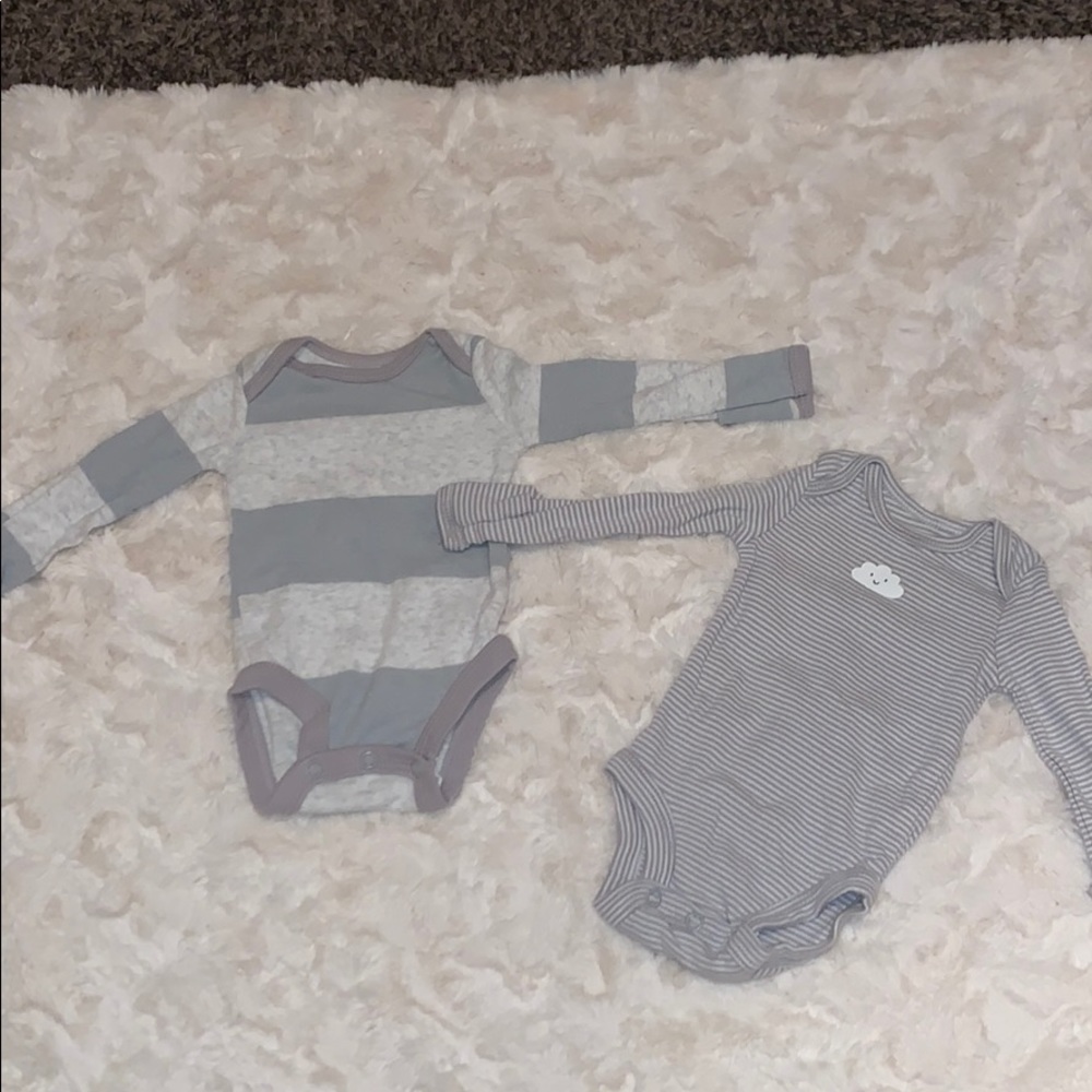 Long Sleeve Snap Onesies.